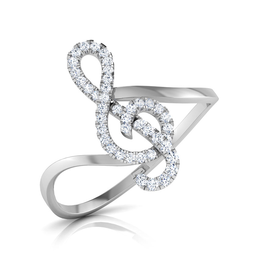 Diamond Rings 14 Karat White Gold Ilda Diamond Ring