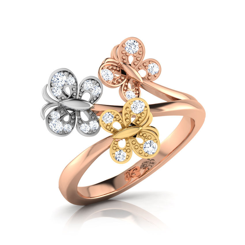 Trio Butterfly Ring