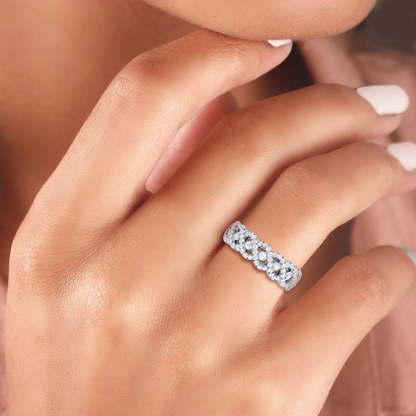 Sophia Wave Diamond Band