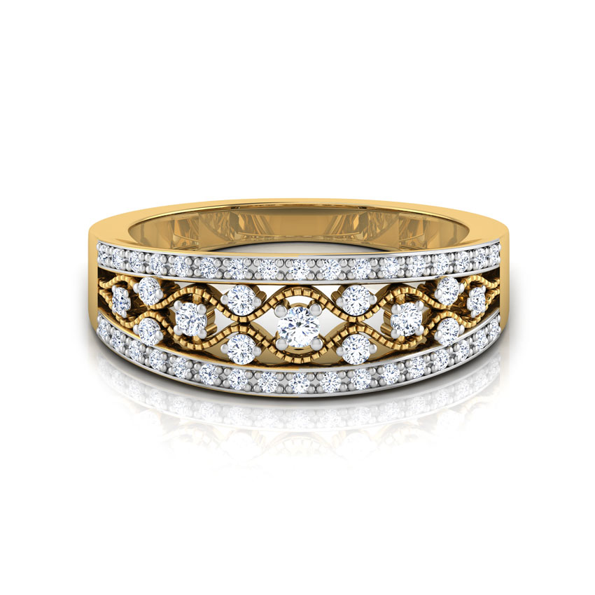 Frija Border Diamond Band