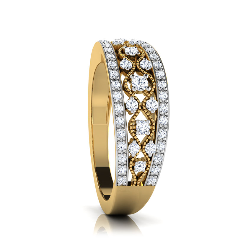 Frija Border Diamond Band