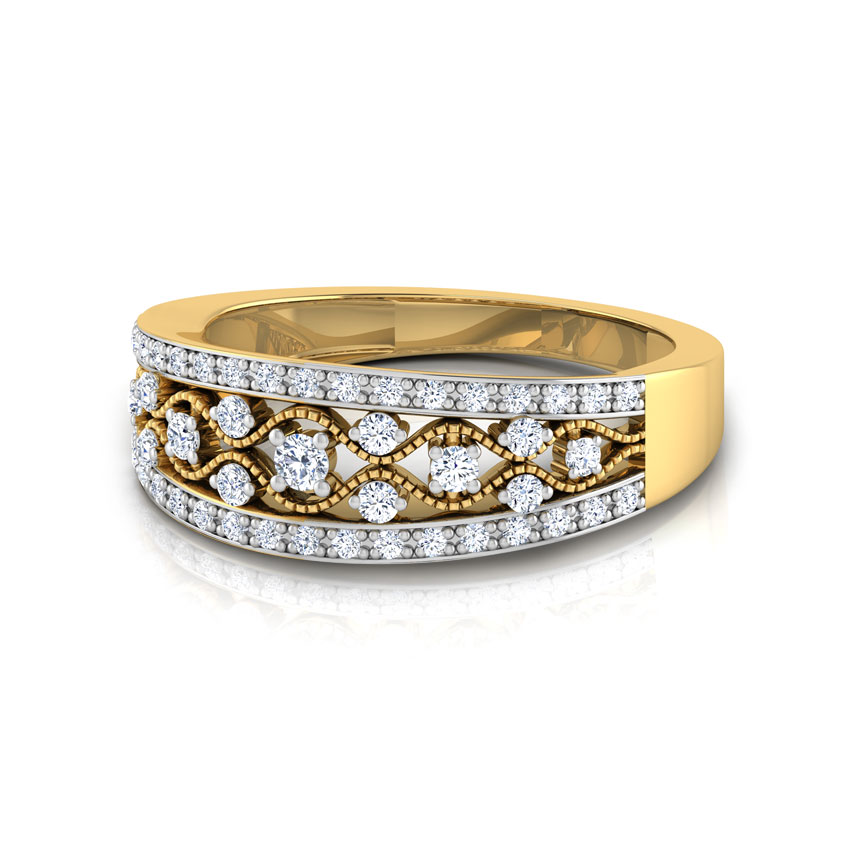 Frija Border Diamond Band