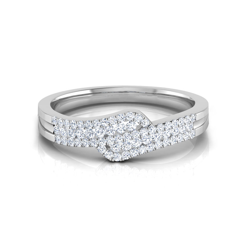 Elsa Overlapped Diamond Band