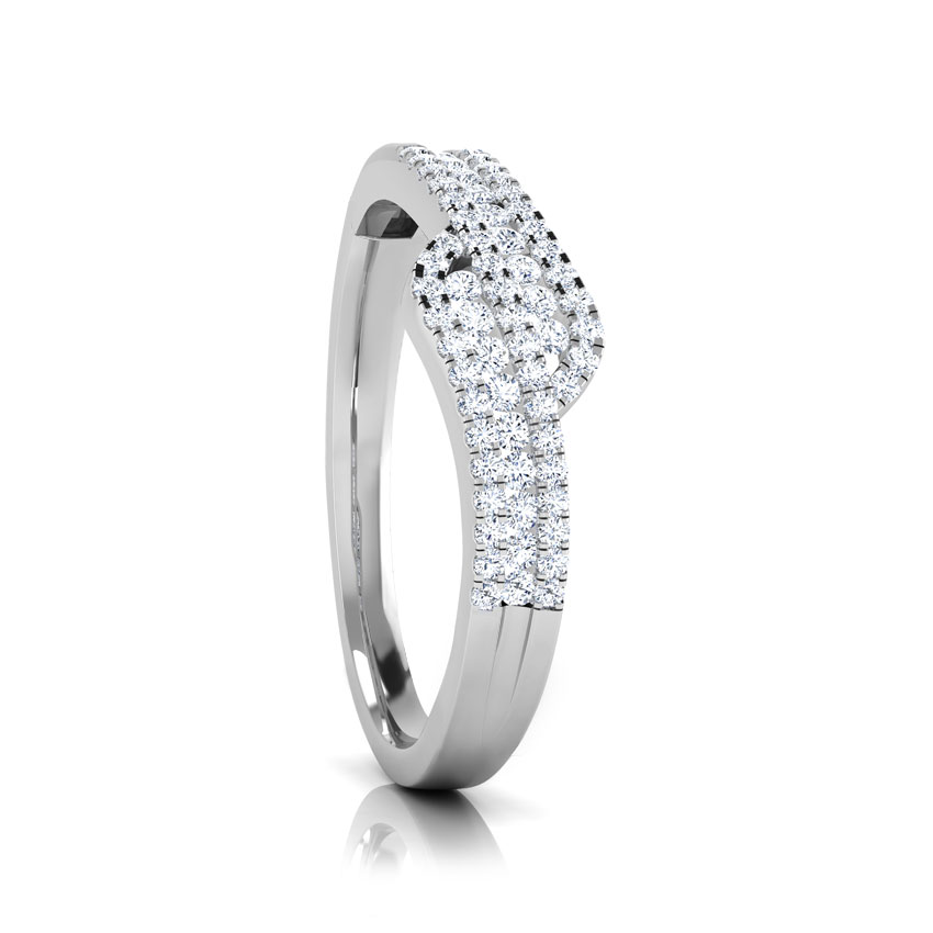 Elsa Overlapped Diamond Band