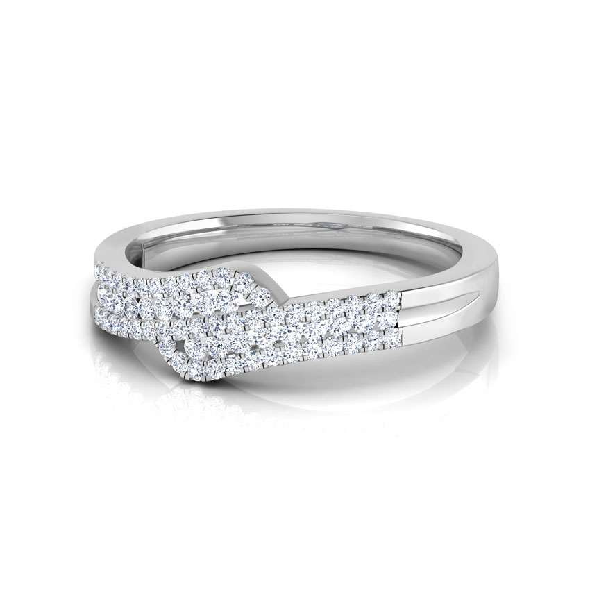 Elsa Overlapped Diamond Band