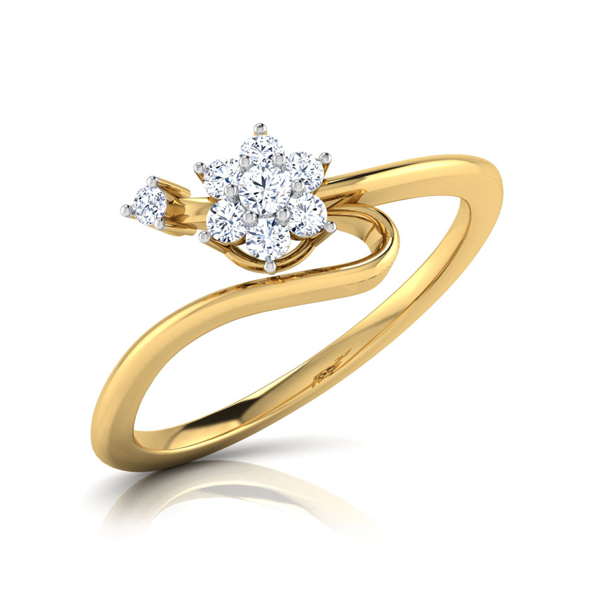 Eve Floral Wave Ring Eve Floral Wave Ring