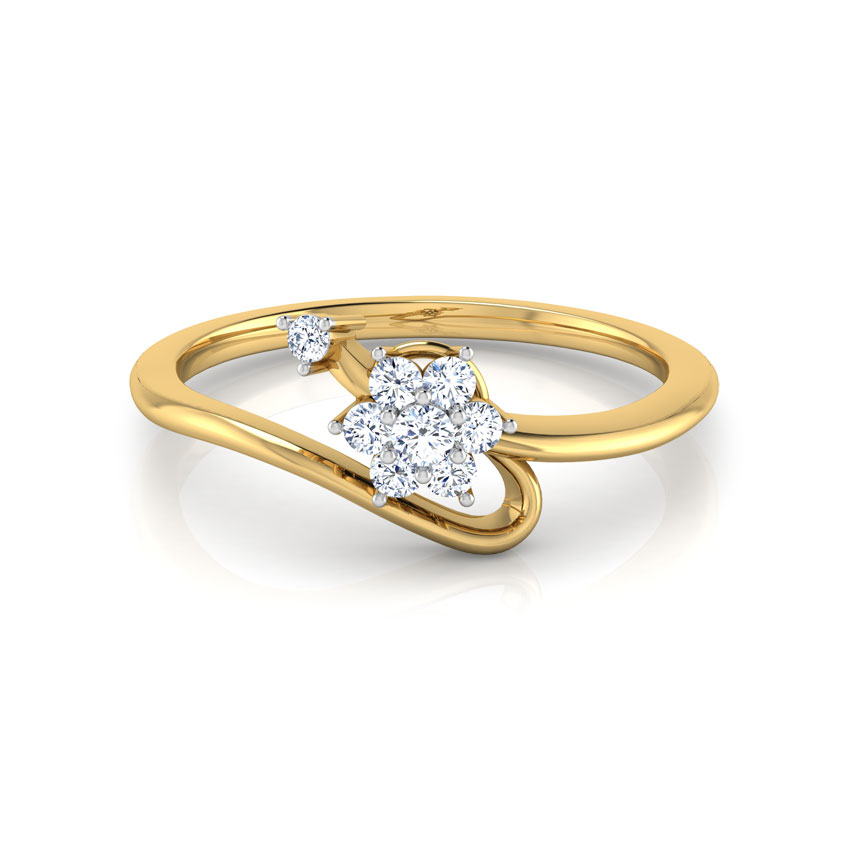 Eve Floral Wave Ring Eve Floral Wave Ring