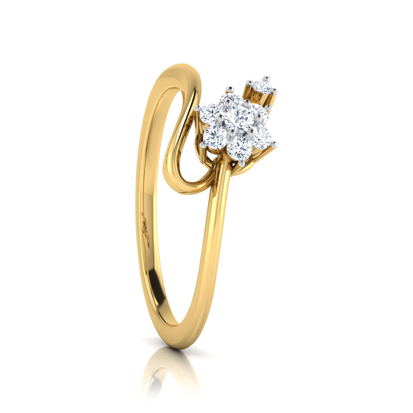 Eve Floral Wave Ring Eve Floral Wave Ring