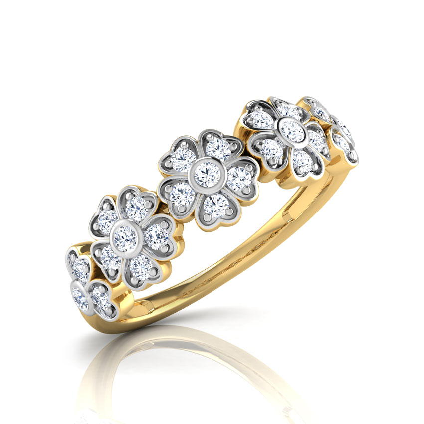 Flo Floral Diamond Band