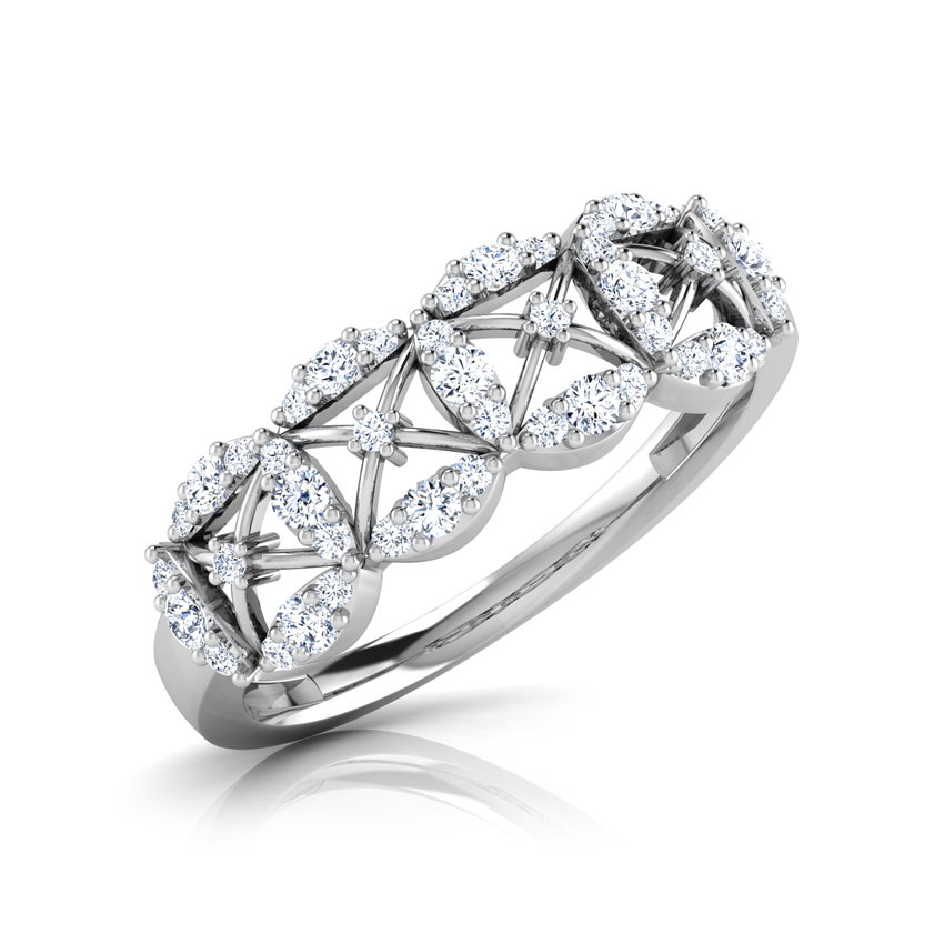 Ava Petalled Diamond Band