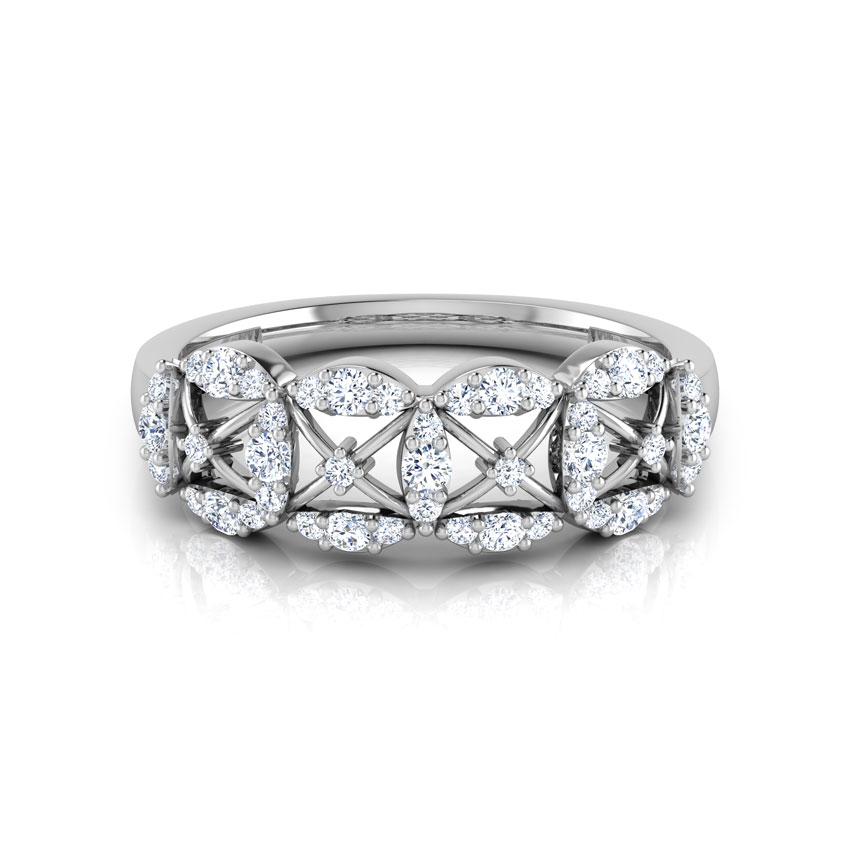 Ava Petalled Diamond Band