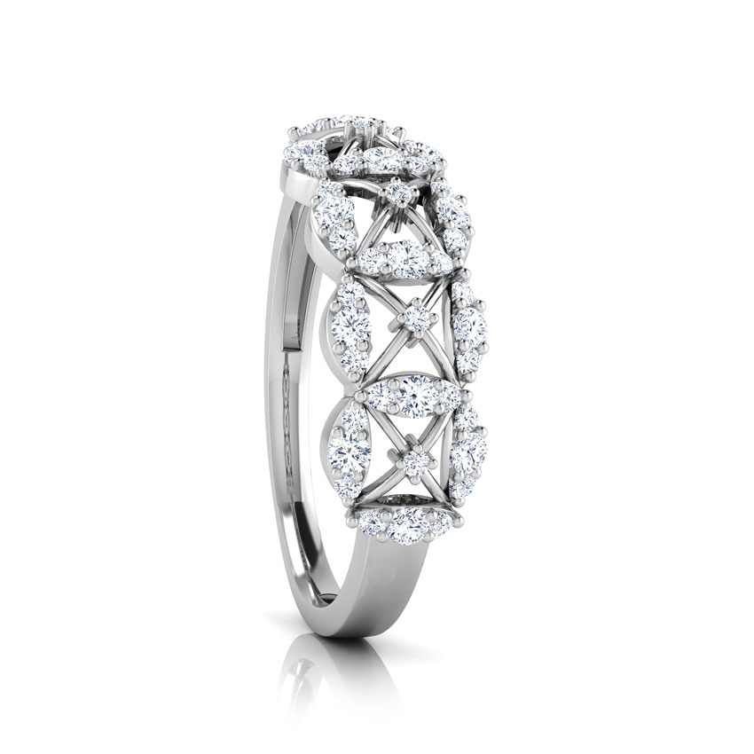 Ava Petalled Diamond Band