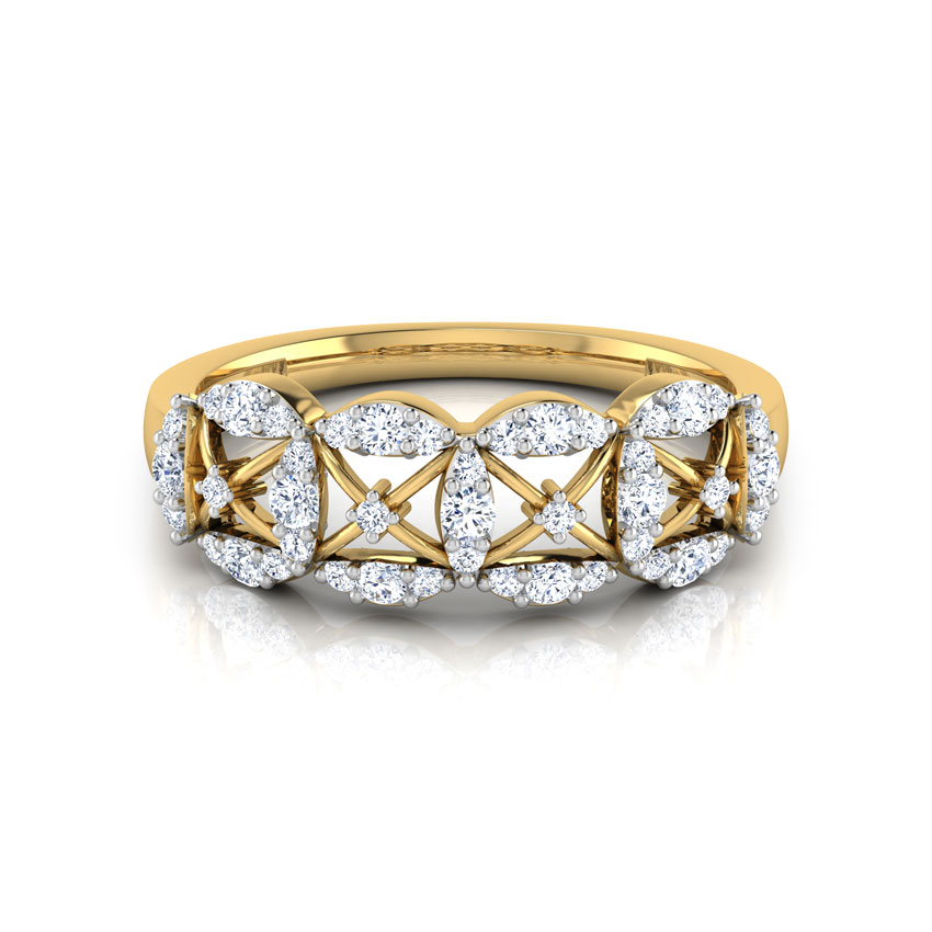 Ava Petalled Diamond Band Ava Petalled Diamond Band