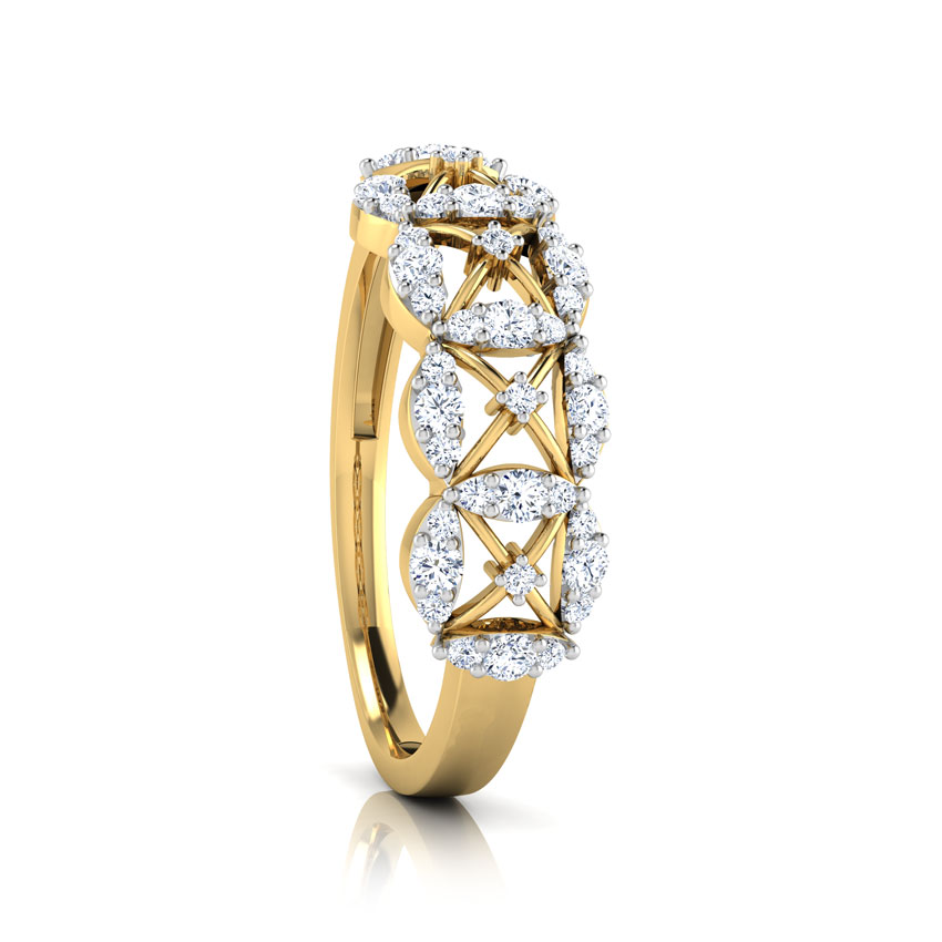 Ava Petalled Diamond Band Ava Petalled Diamond Band