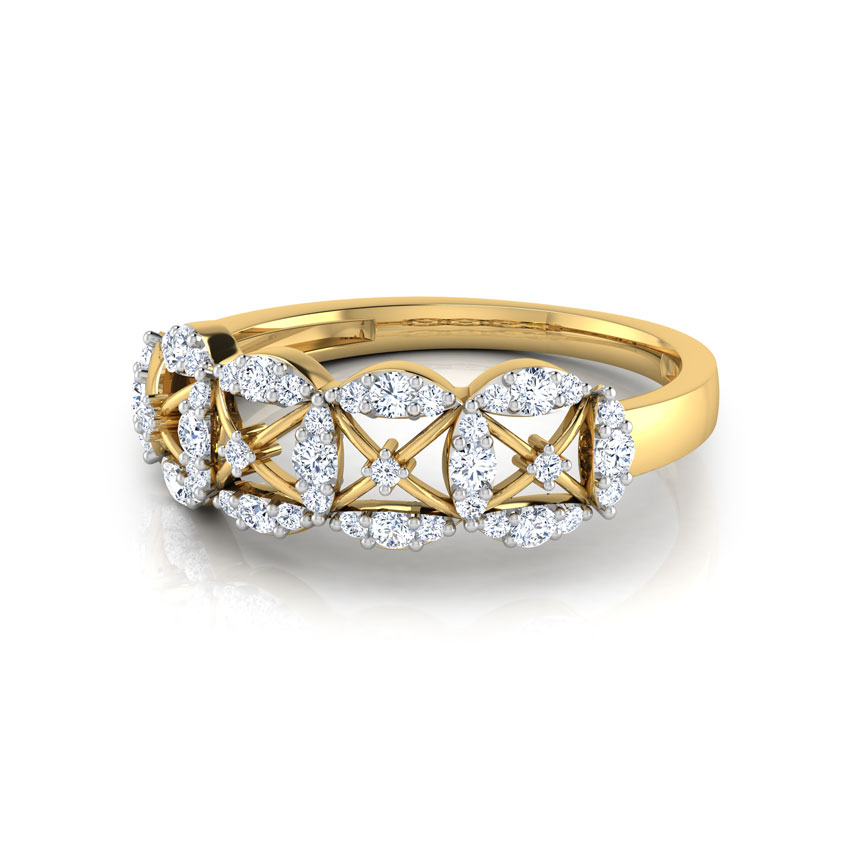Ava Petalled Diamond Band Ava Petalled Diamond Band