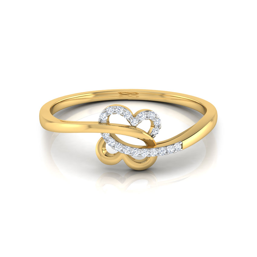 Suzy Intertwine Heart Diamond Ring