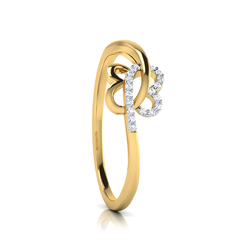 Suzy Intertwine Heart Diamond Ring