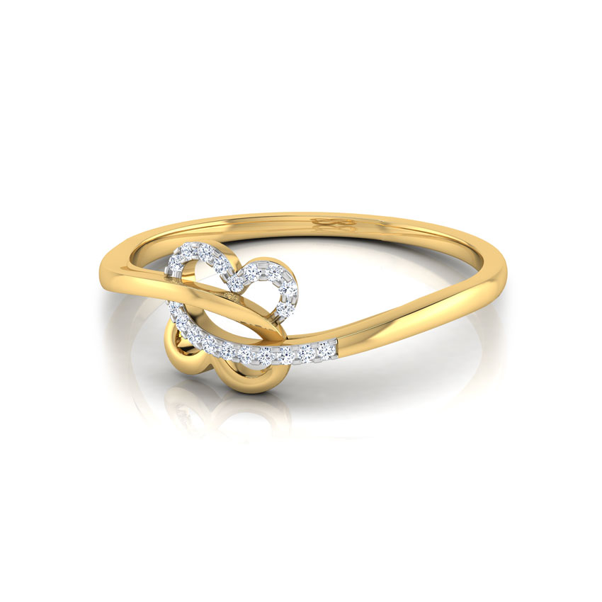 Suzy Intertwine Heart Diamond Ring