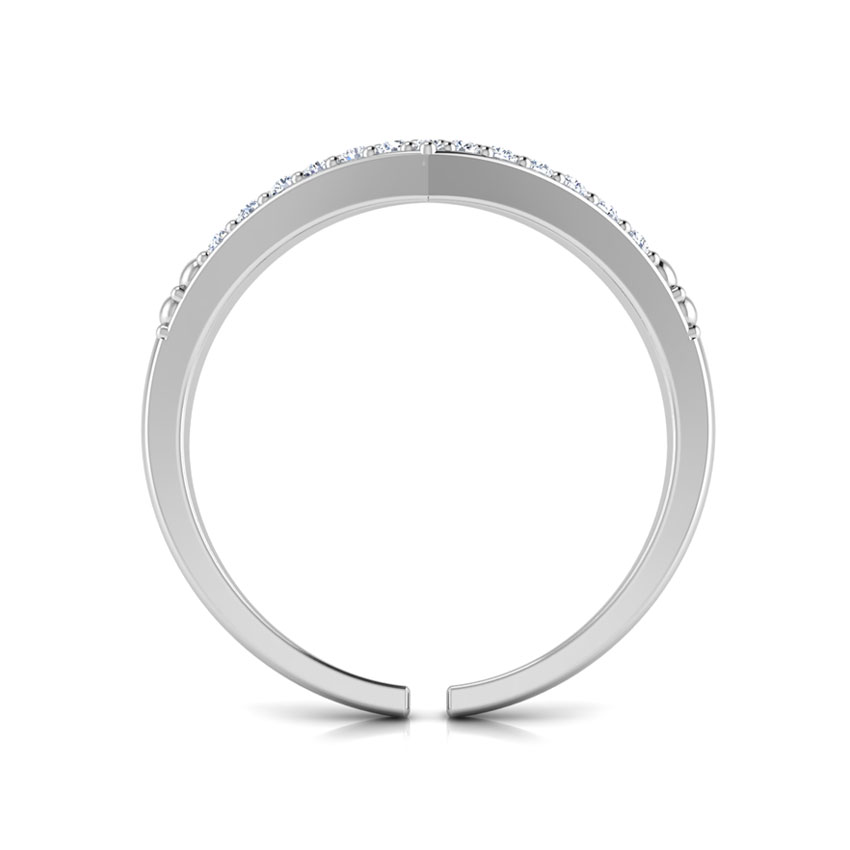 Curved Diamond Midi Ring