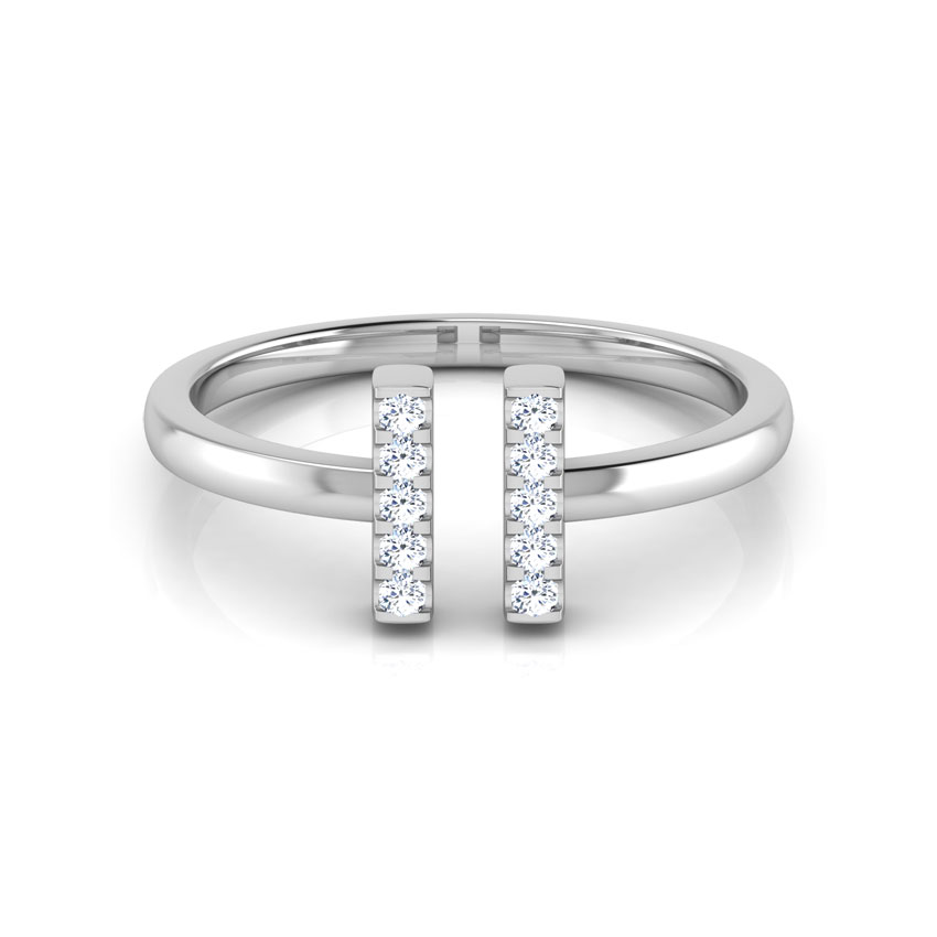 Bar Diamond Midi Ring