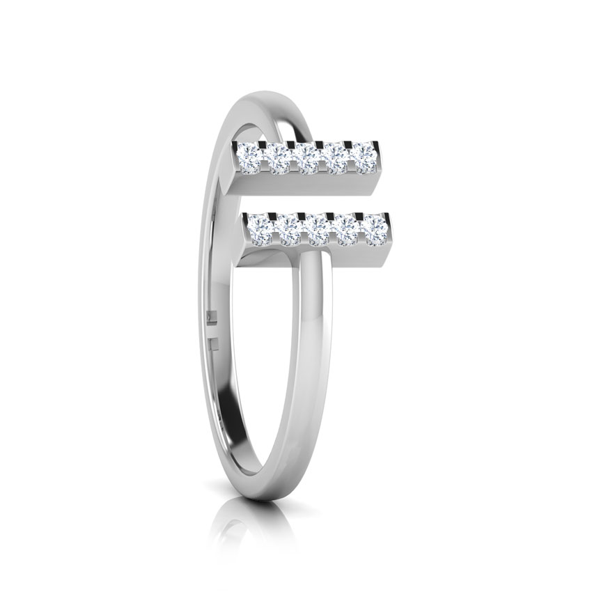 Bar Diamond Midi Ring