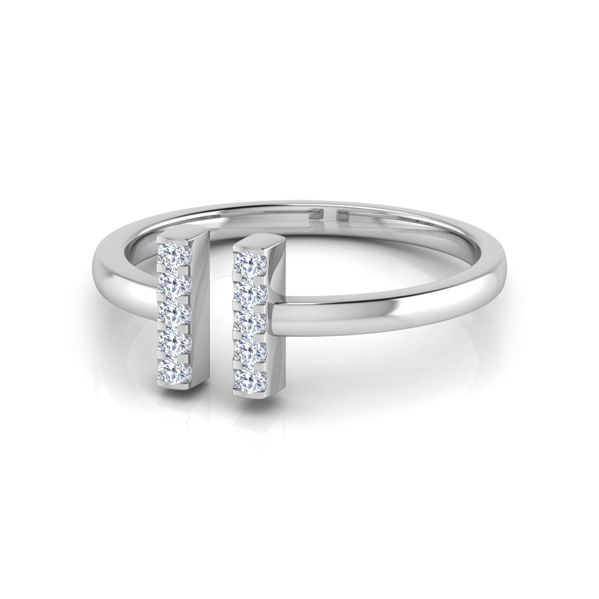Bar Diamond Midi Ring