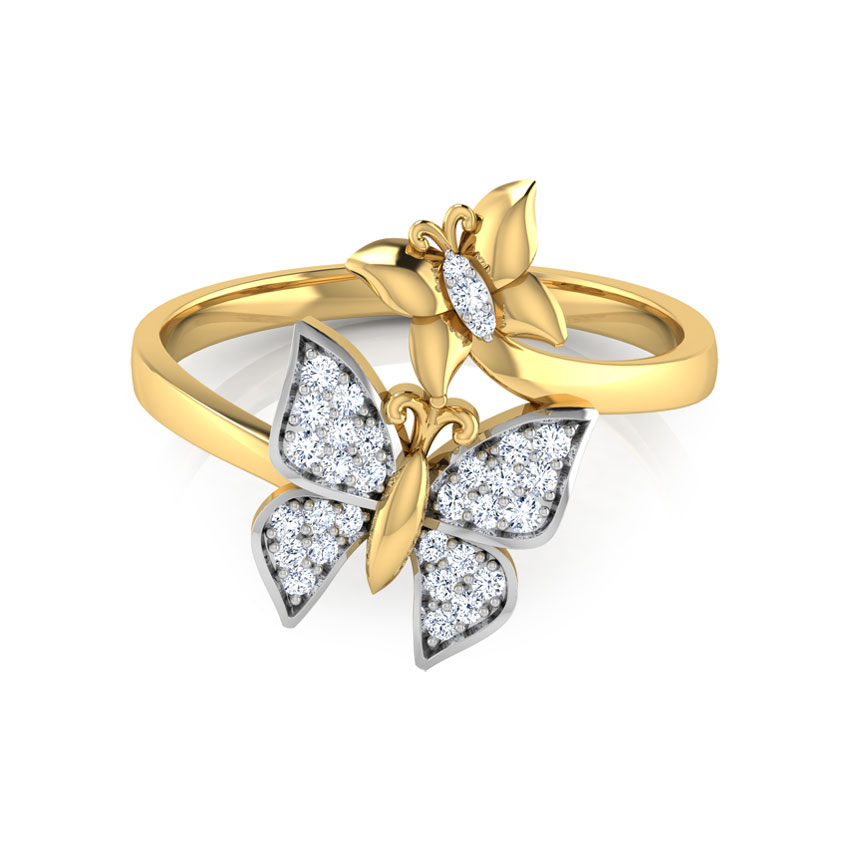 Butterfly Swarm Diamond Ring