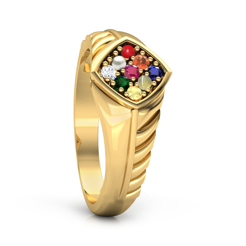 Aditya Navratna Diamond Ring for Him