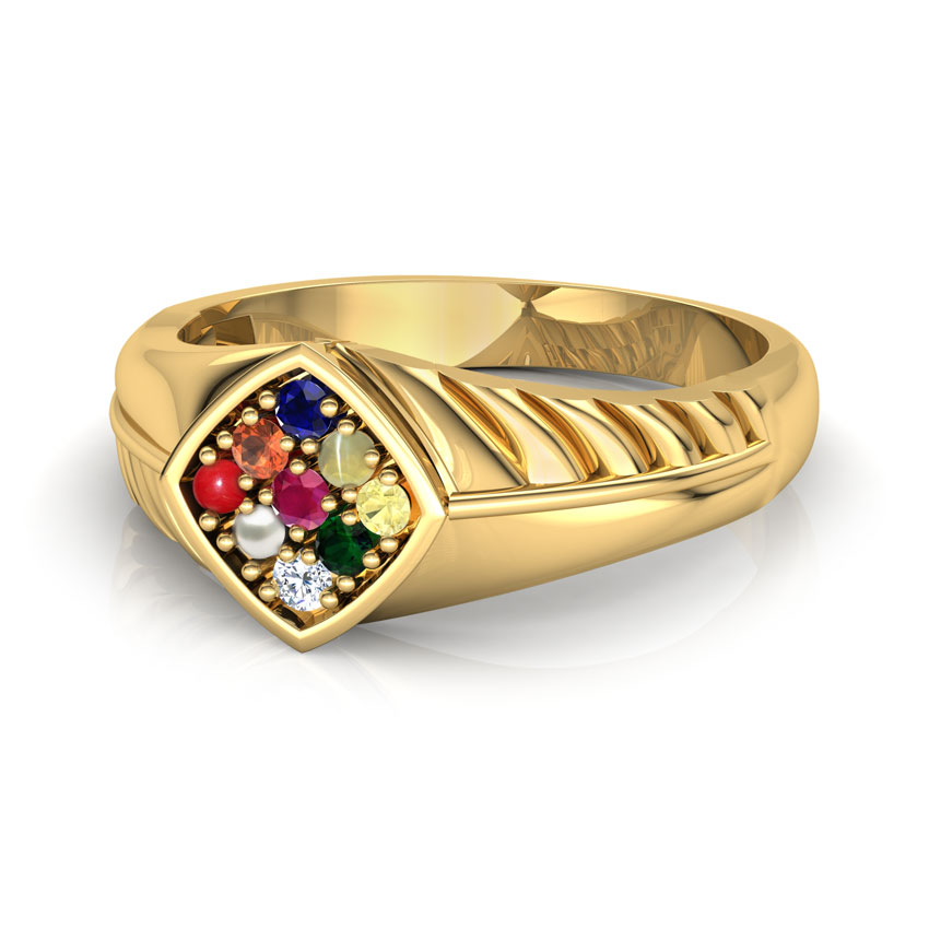 Aditya Navratna Diamond Ring for Him