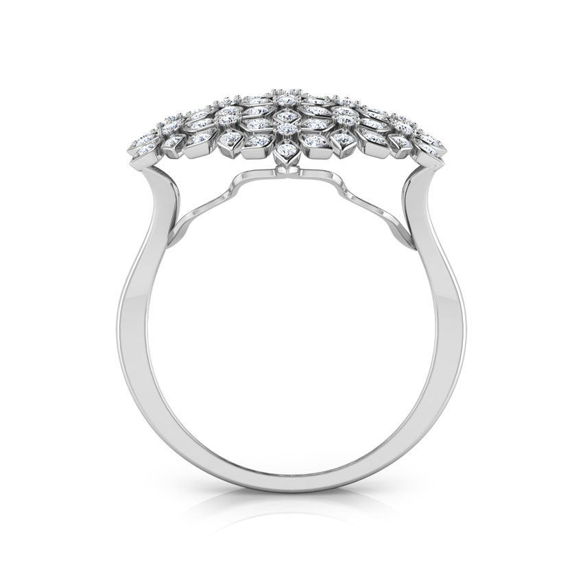 Floret Mesh Diamond Ring