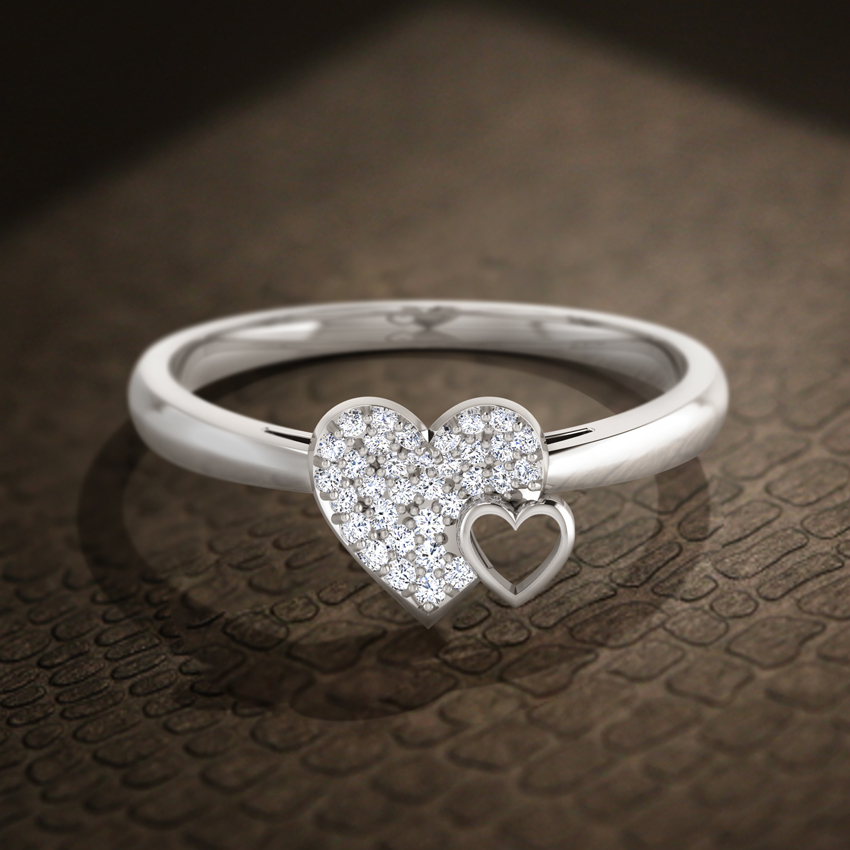 Duet Heart Ring