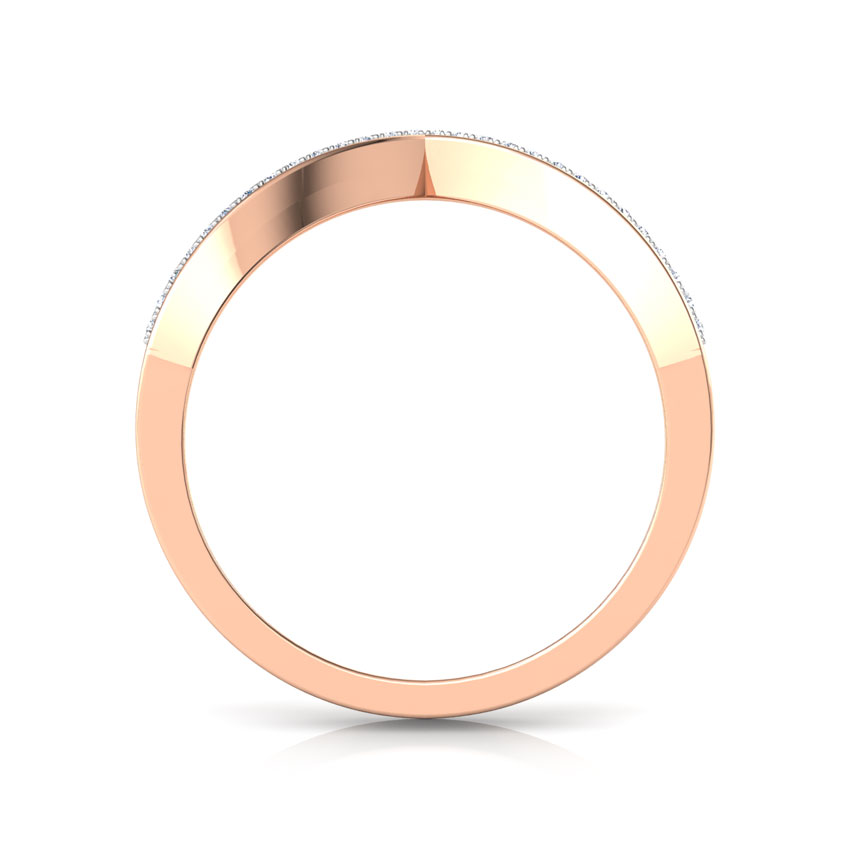 Tri Row V Diamond Ring