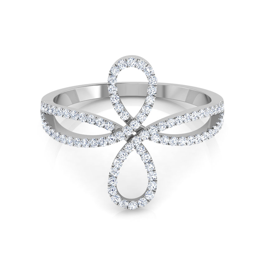 Twine Infinity Diamond Ring