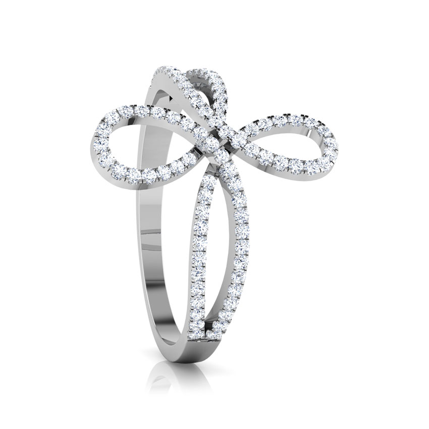 Twine Infinity Diamond Ring