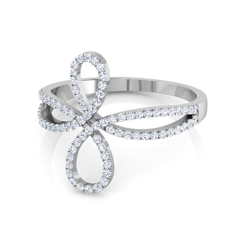 Twine Infinity Diamond Ring