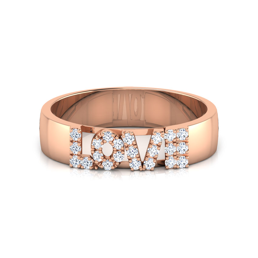 Love Studded Diamond Band Love Studded Diamond Band