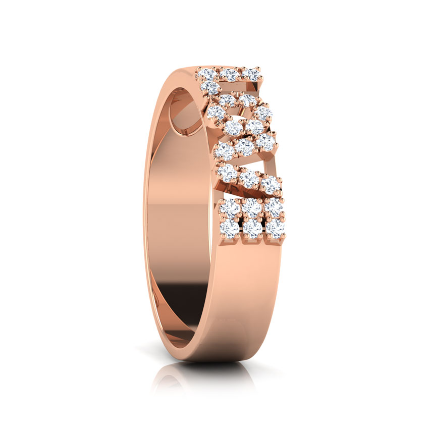 Love Studded Diamond Band Love Studded Diamond Band