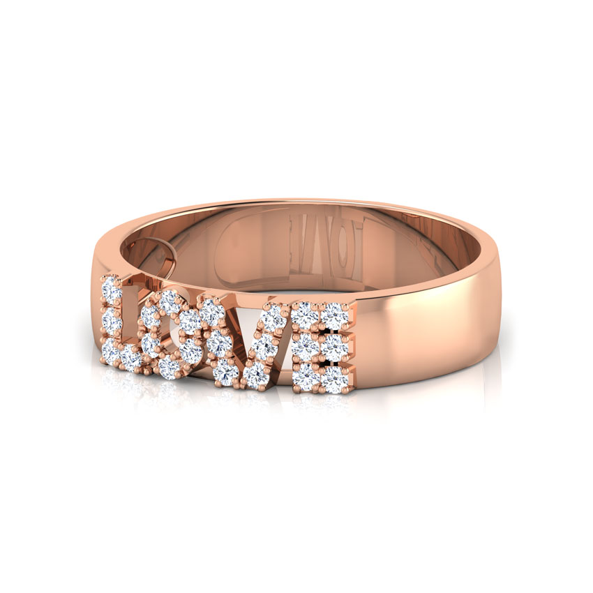 Love Studded Diamond Band Love Studded Diamond Band