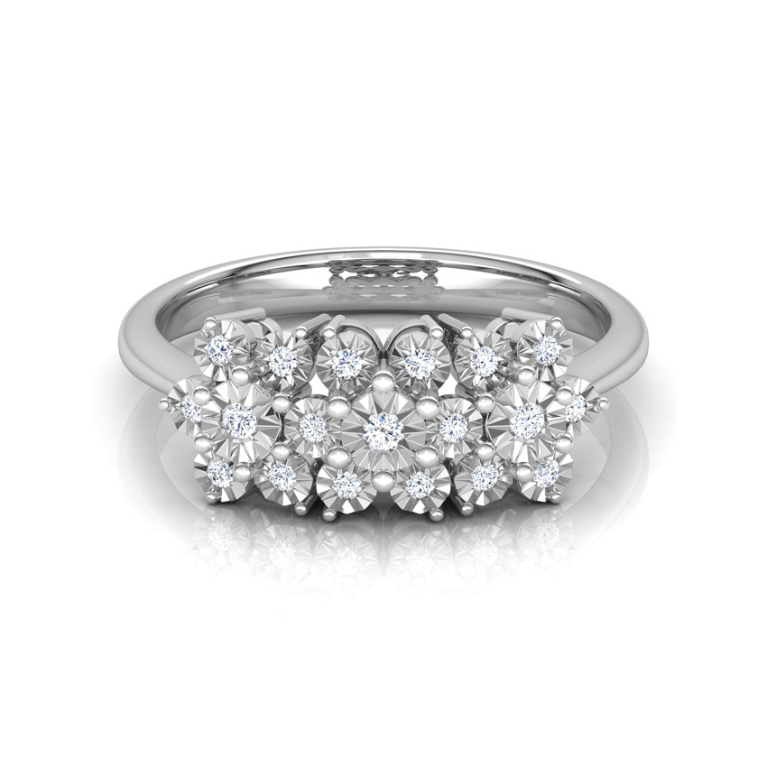 Clump Miracle Plate Diamond Ring
