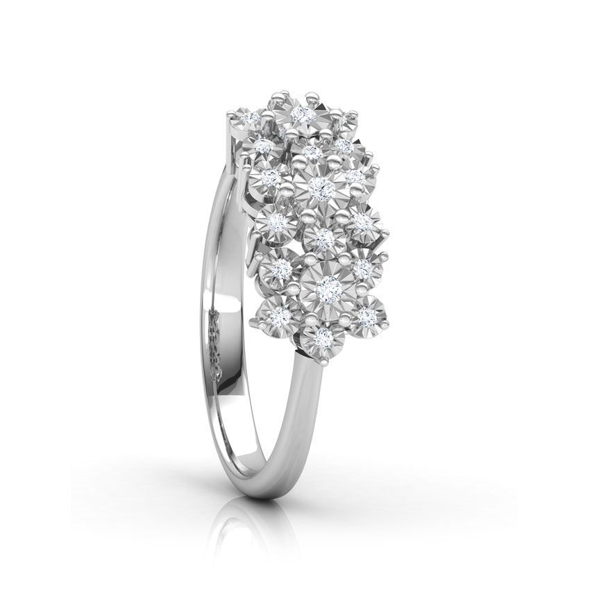 Clump Miracle Plate Diamond Ring