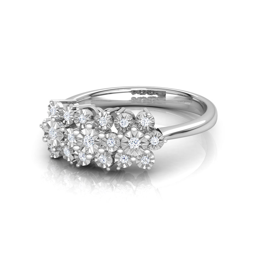 Clump Miracle Plate Diamond Ring