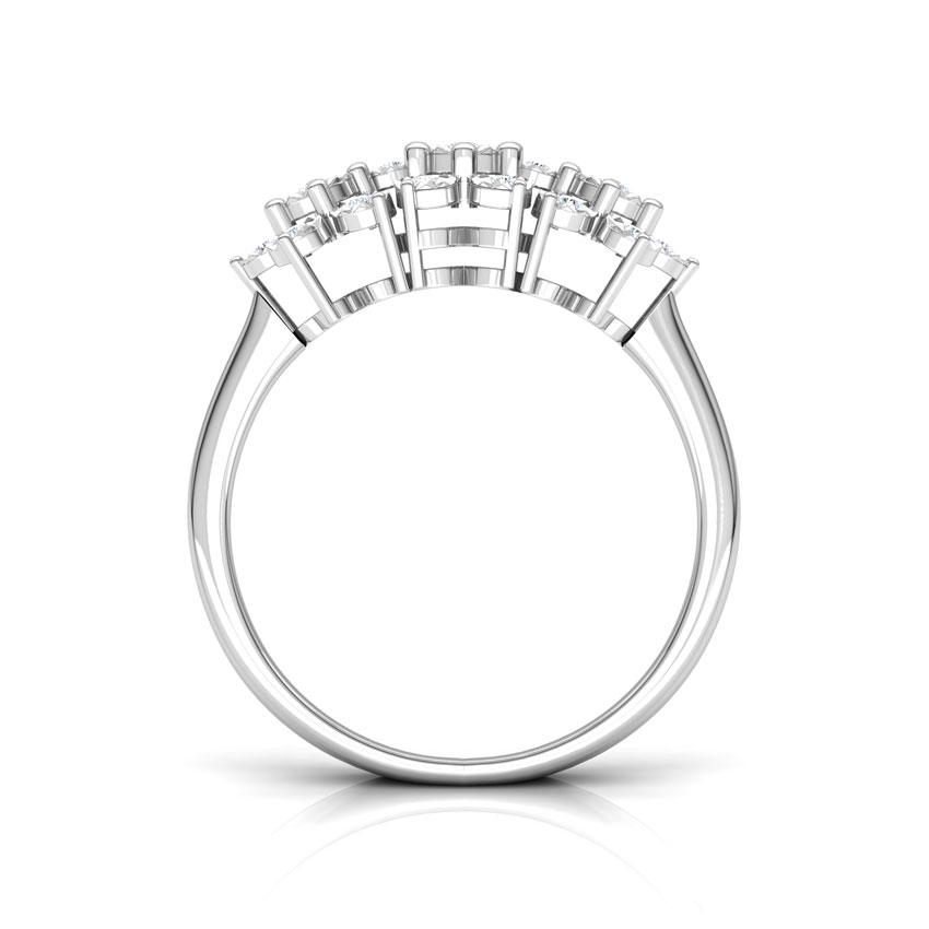 Clump Miracle Plate Diamond Ring