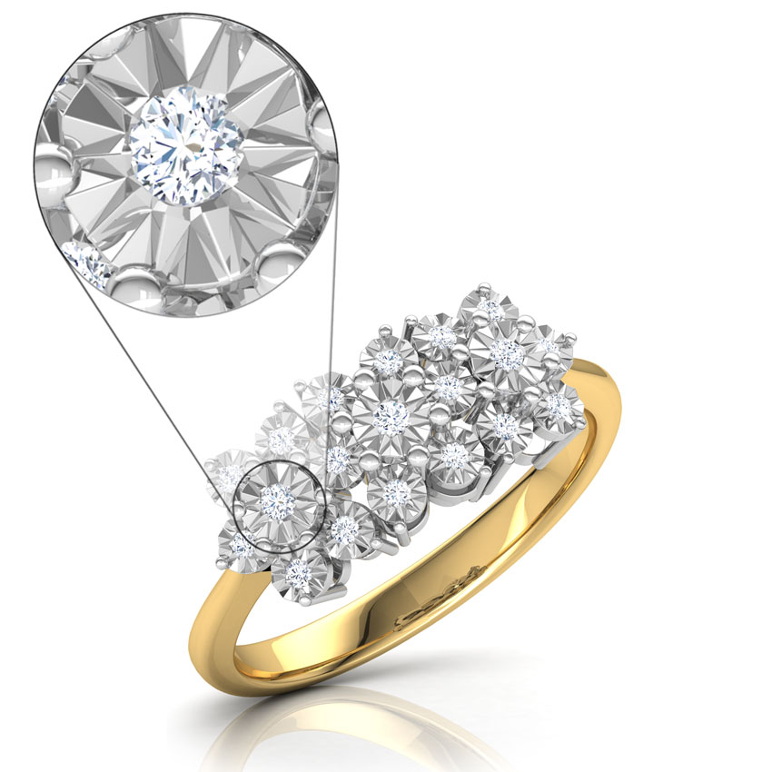 Clump Miracle Plate Diamond Ring Clump Miracle Plate Diamond Ring