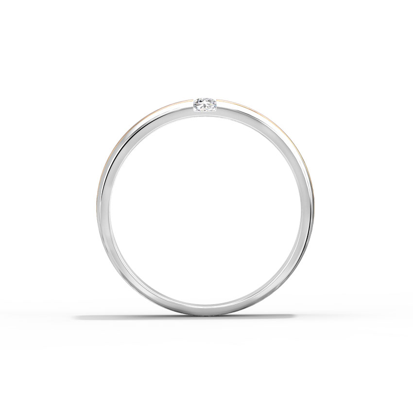 Scott Grooved Diamond Band