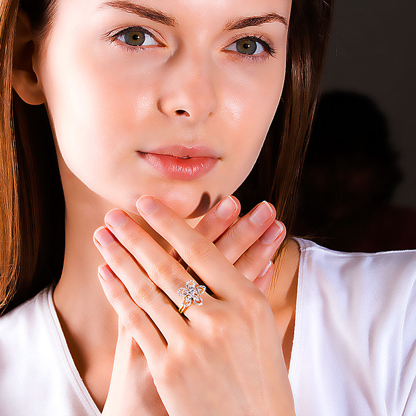 Sunburst Diamond Ring