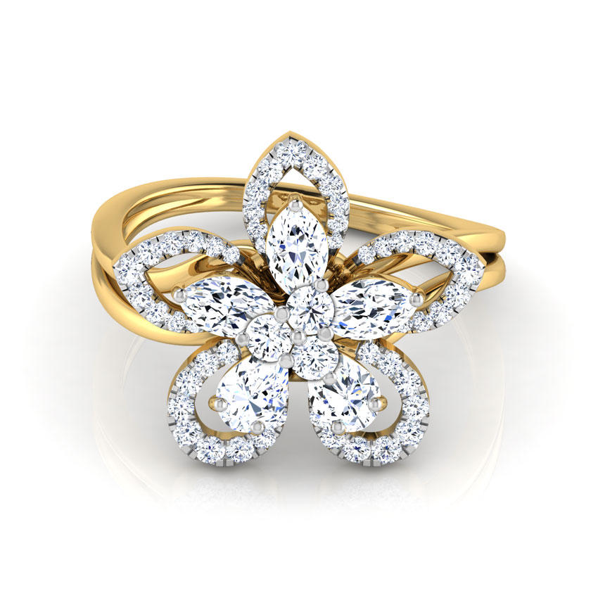 Sunburst Diamond Ring