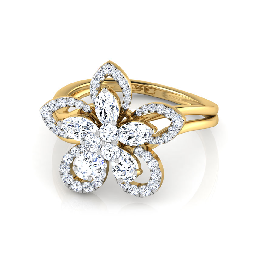 Sunburst Diamond Ring