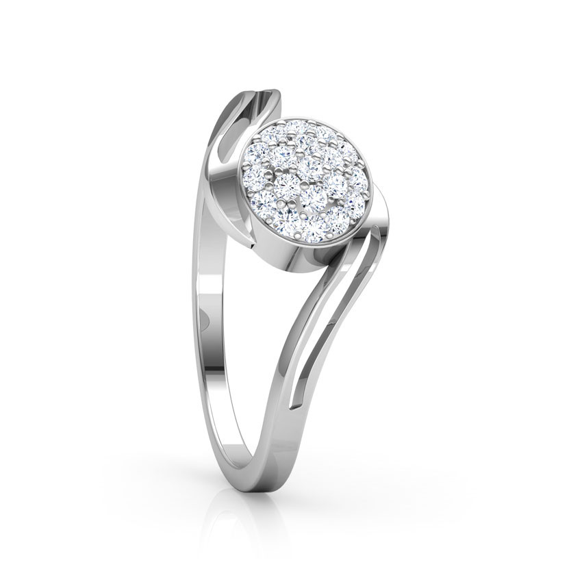 Clustered Orb Diamond Ring