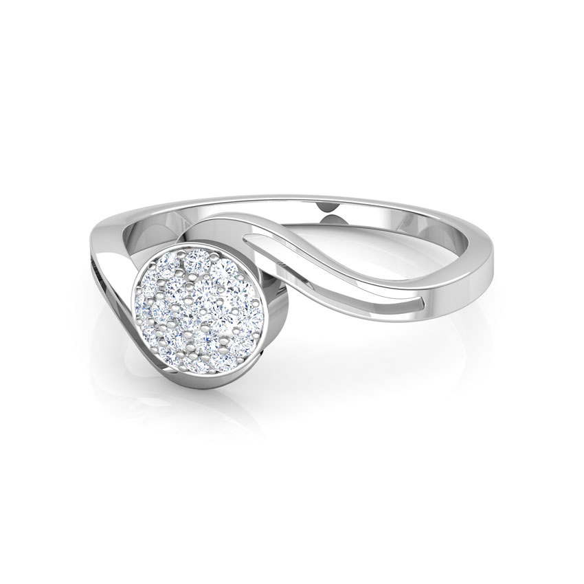 Clustered Orb Diamond Ring
