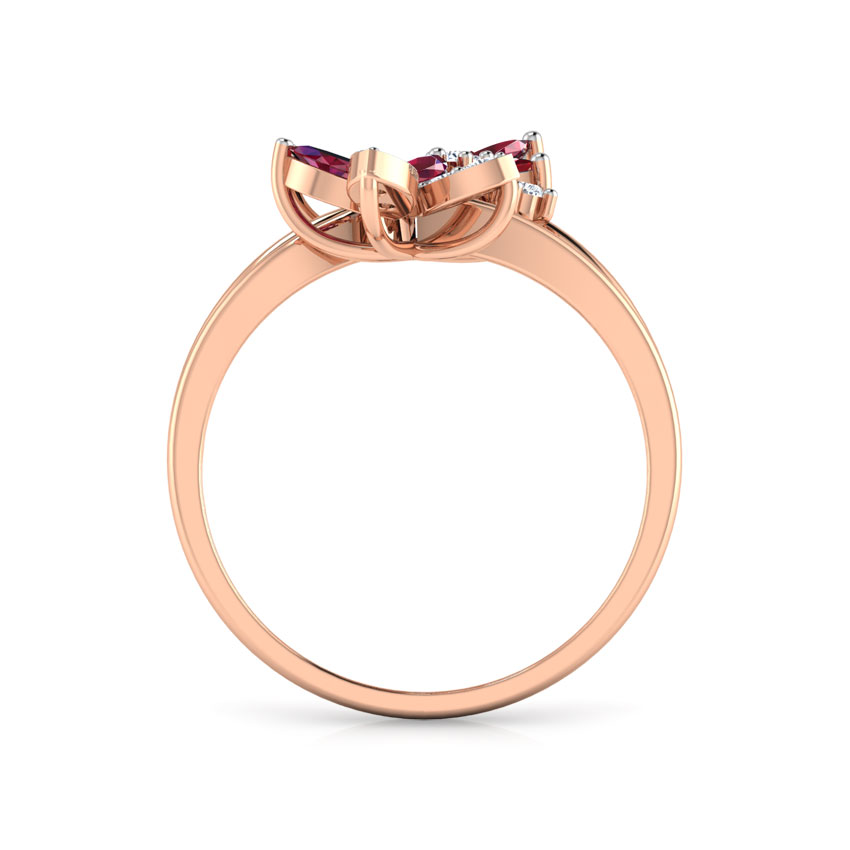 Duo Flower Diamond Ring Duo Flower Diamond Ring